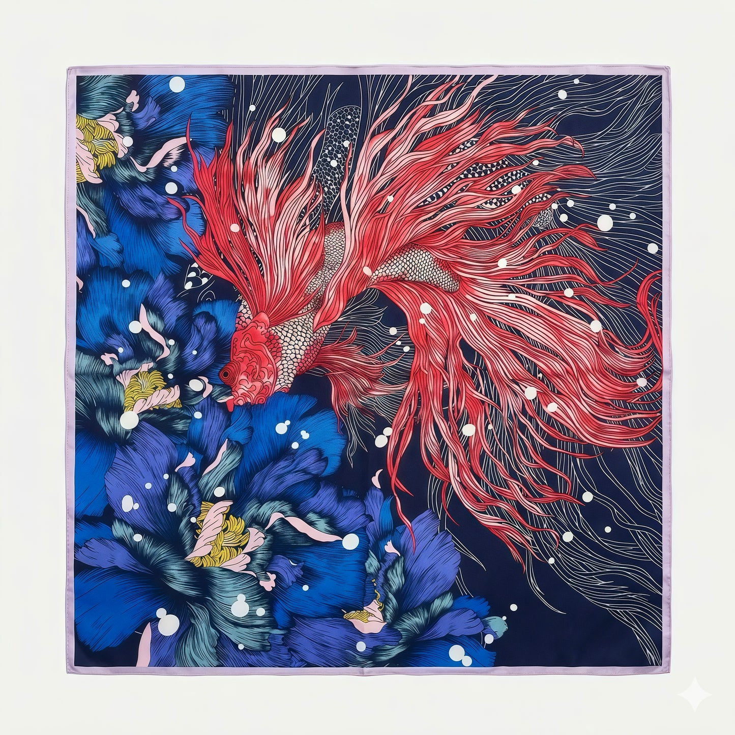 Koi im Mondlicht (68x68cm)