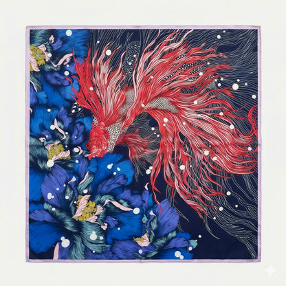 Koi im Mondlicht (68x68cm)
