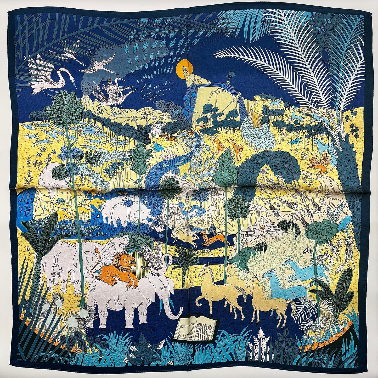 Blaues Traumtal (68x68cm)