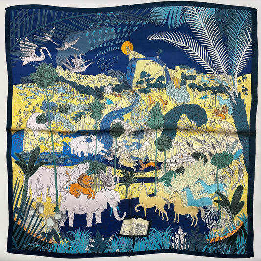 Blaues Traumtal (68x68cm)