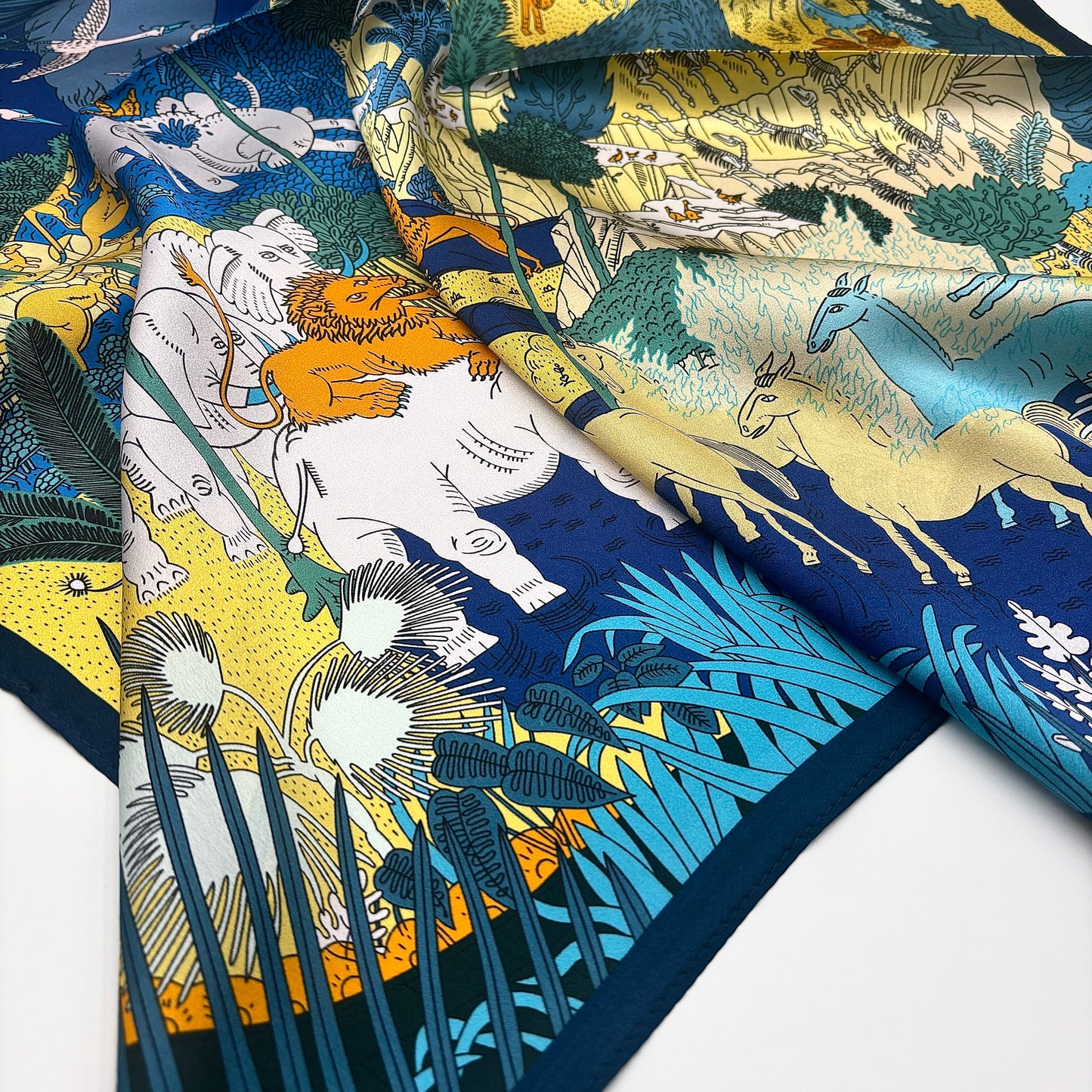 Blaues Traumtal (68x68cm)