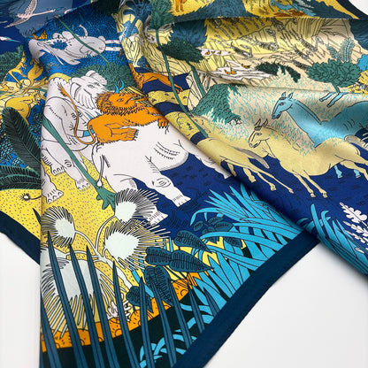 Blaues Traumtal (68x68cm)