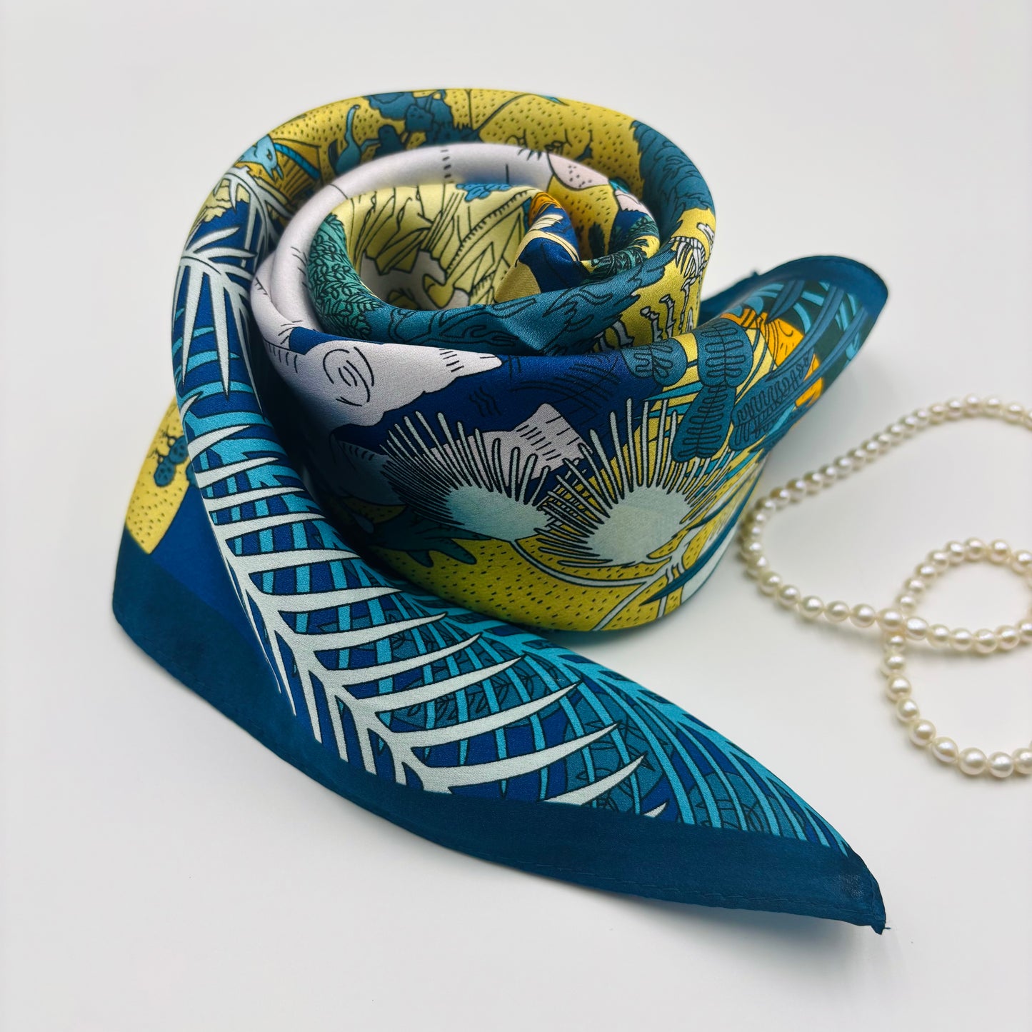 Blaues Traumtal (68x68cm)