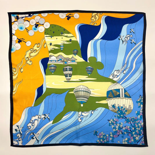 Heißluftballons über den Wolken (53x53cm)