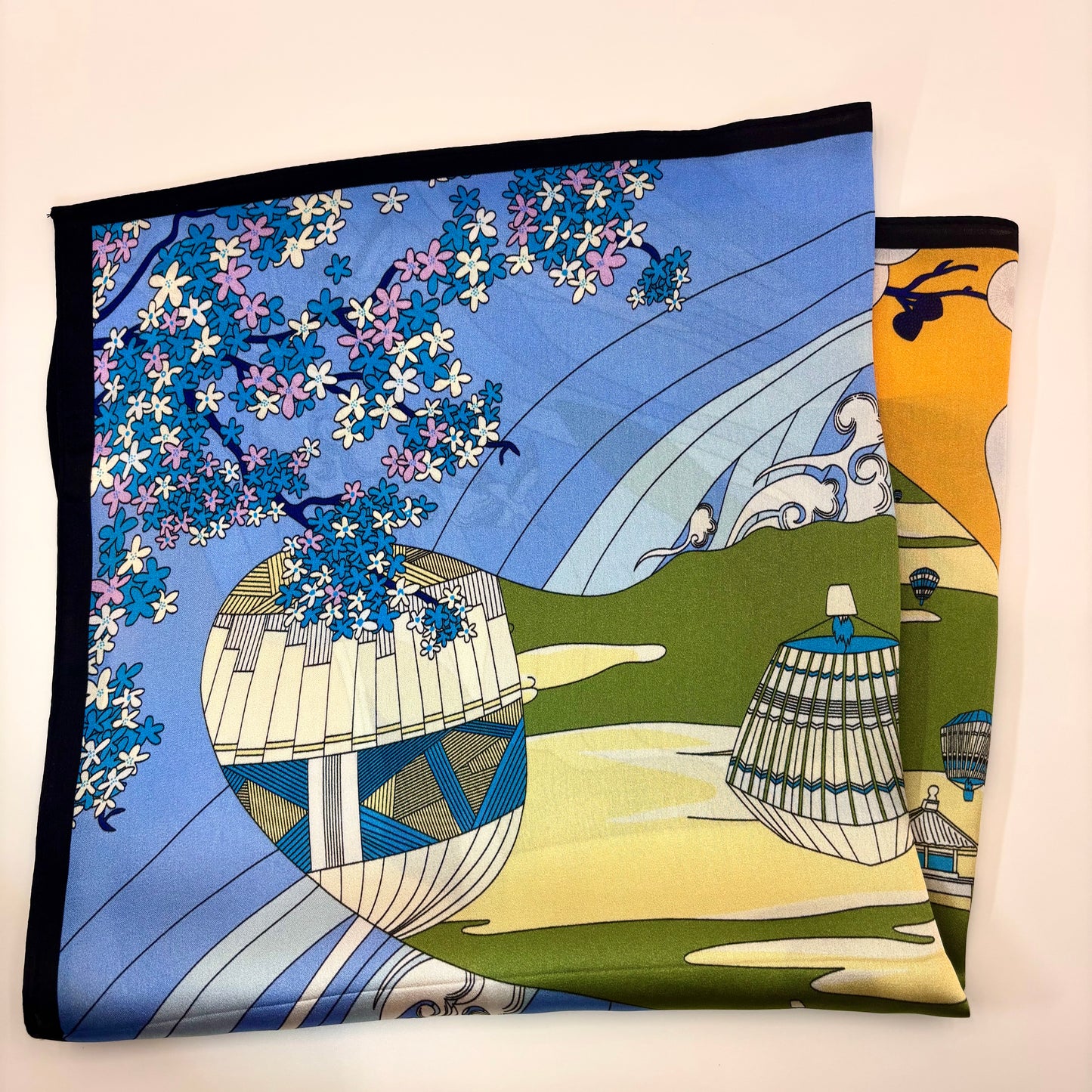Heißluftballons über den Wolken (53x53cm)
