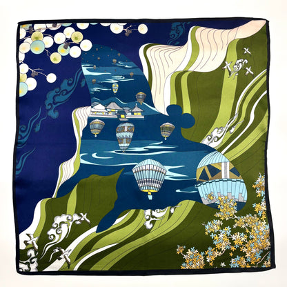 Heißluftballons über den Wolken (53x53cm)